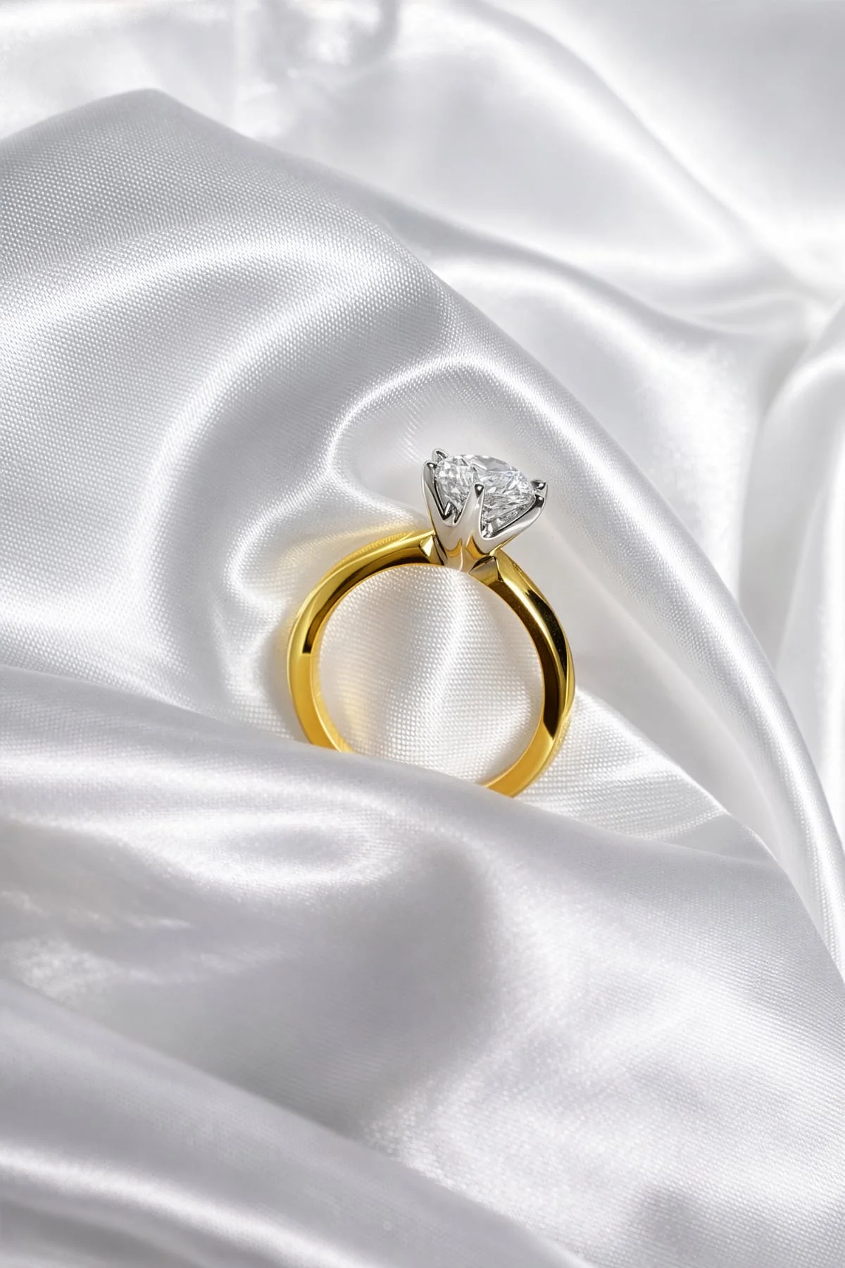 2.01ct 6 Claw Solitaire Engagement Ring set in 18ct Yellow and White Gold - Image 3