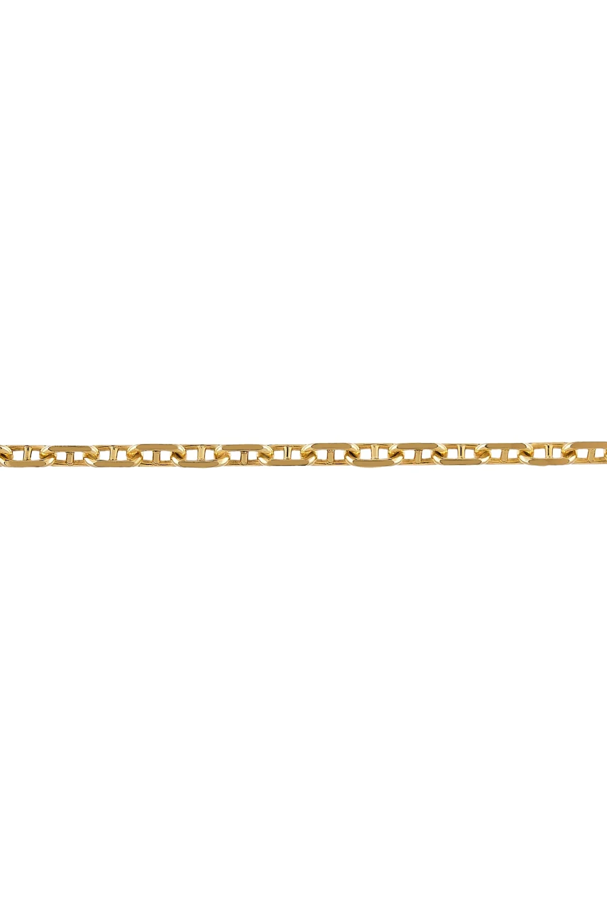 50cm Diamond Cut Anchor Cable 3.0mm Chain In 9 Carat Yellow Gold - Image 3