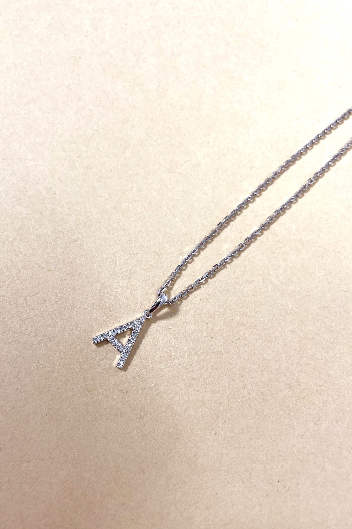 Diamond Set Initial Pendant - Image 5