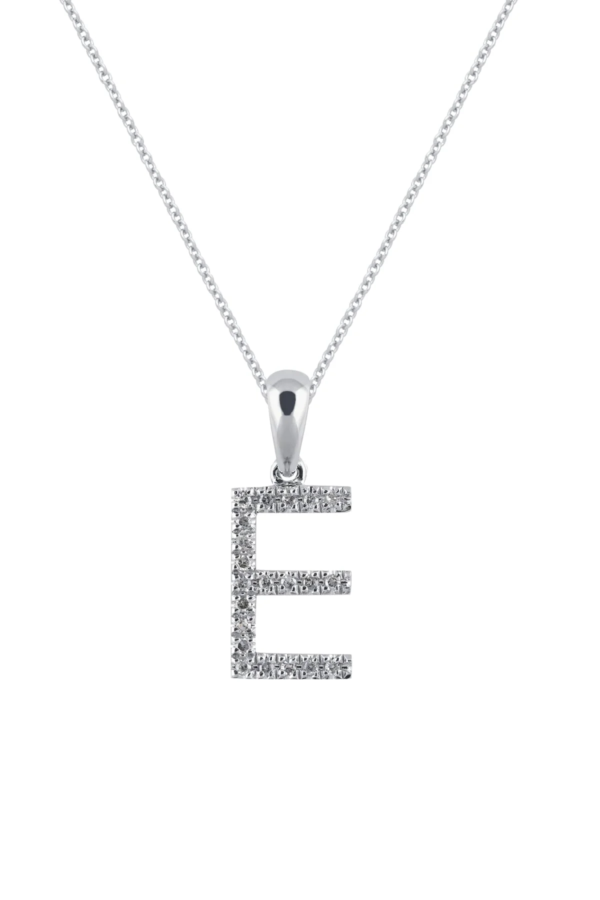 Diamond Set Initial Pendant - Image 6