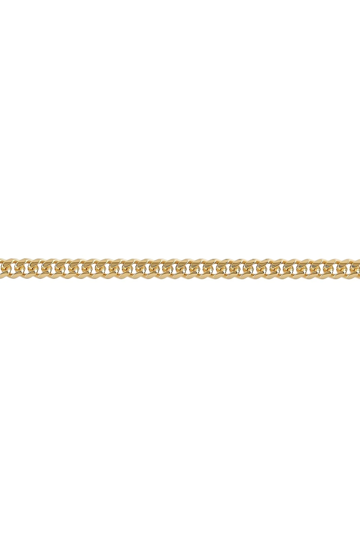9ct Yellow Gold 50cm Solid Miami Cuban Diamond Cut Curb Chain – 3.5mm - Image 3