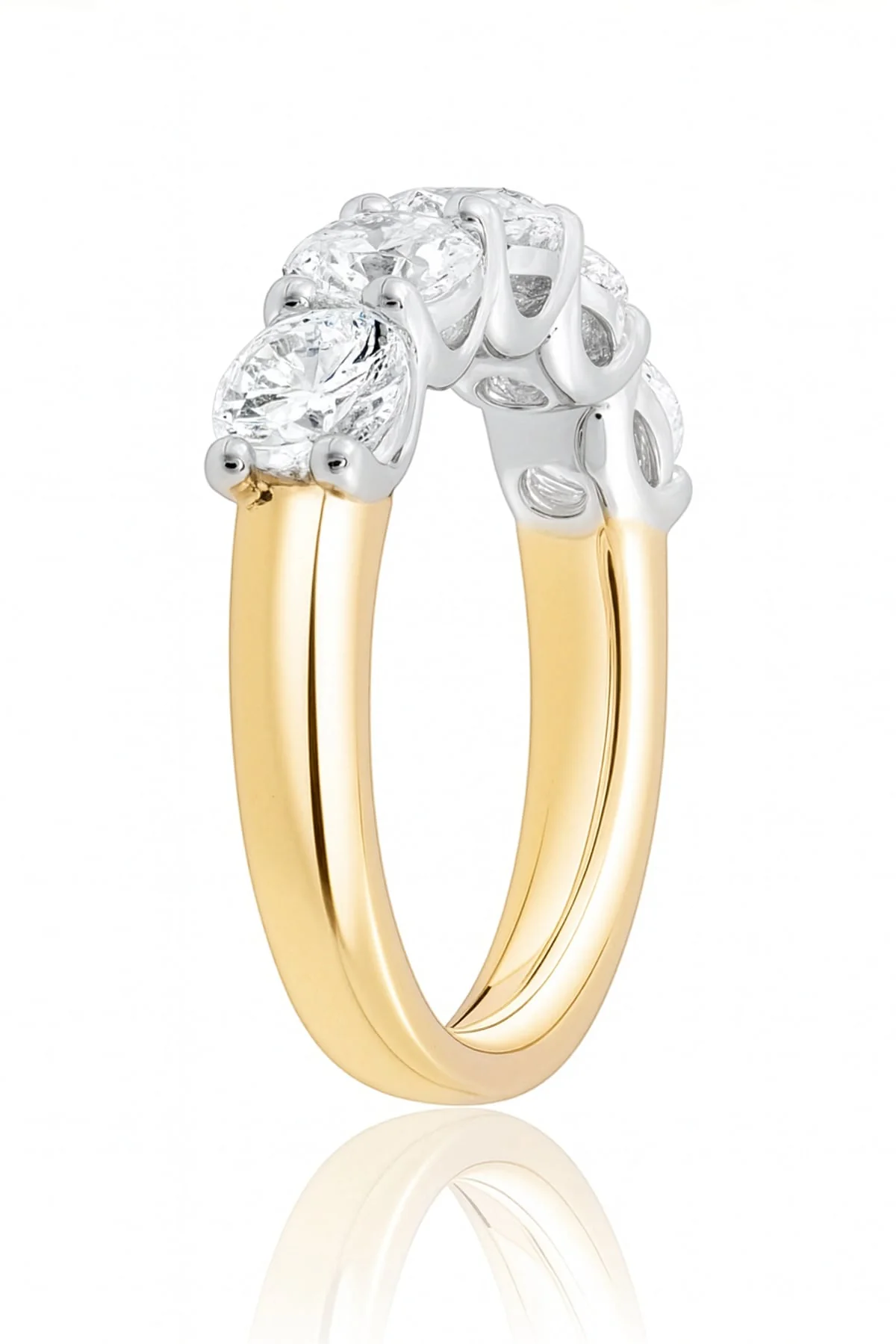 Sienna… 2.50 Carat Lab-Grown Diamond Set Ring In Two-Tone 18ct Gold - Image 4