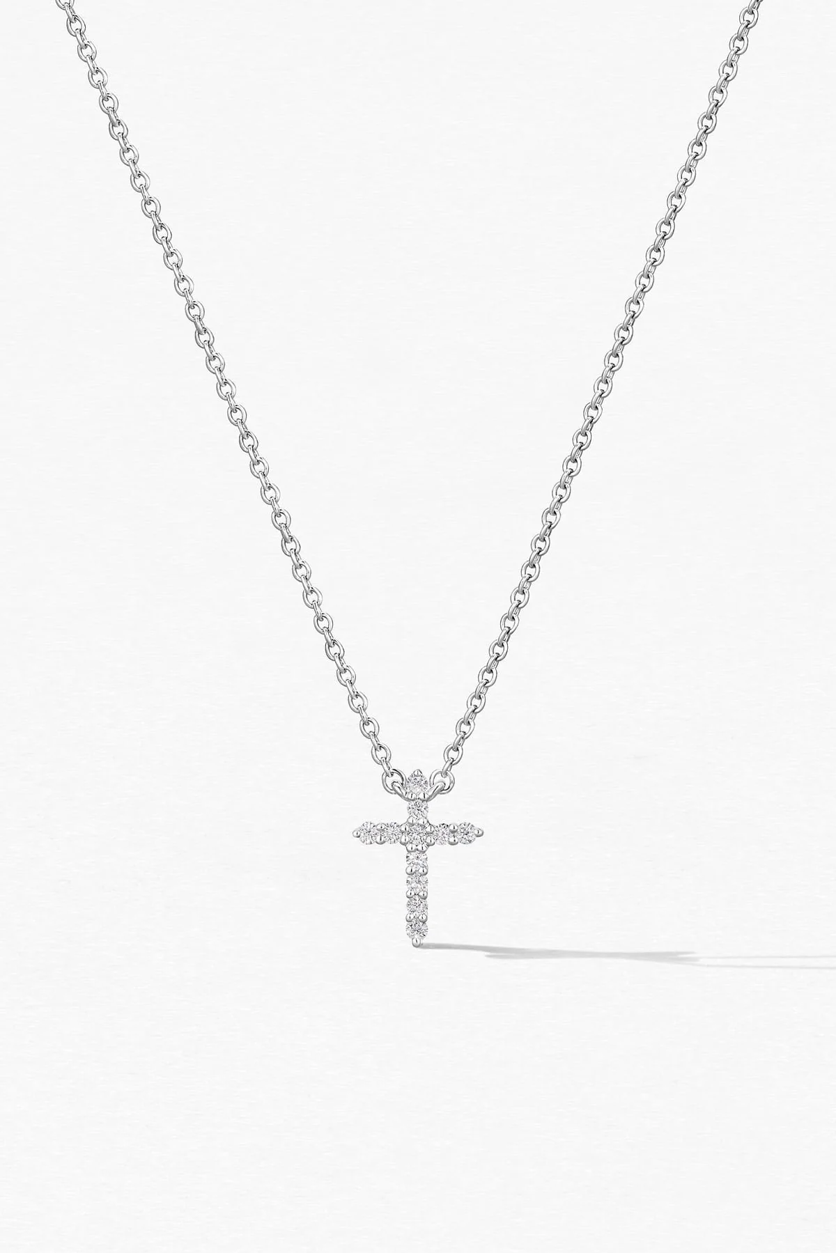 Small Signature Cross Pendant From Hearts On Fire - Image 4
